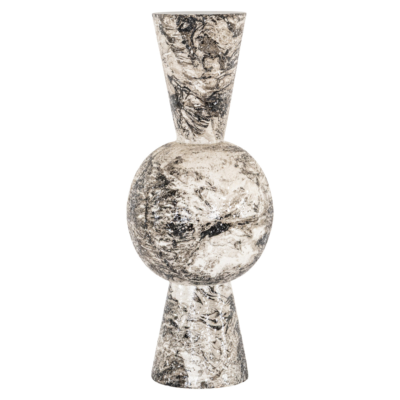Richmond Interiors Vase Florry black/white
