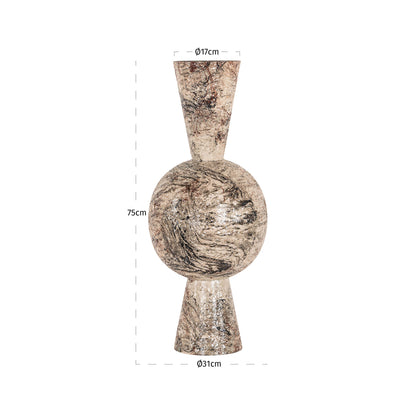 Richmond Interiors Vase Moisa beige