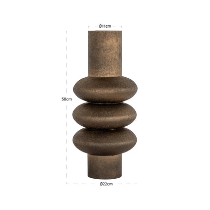 Richmond Interiors Vase Megan brass antique Vase Richmond Interiors