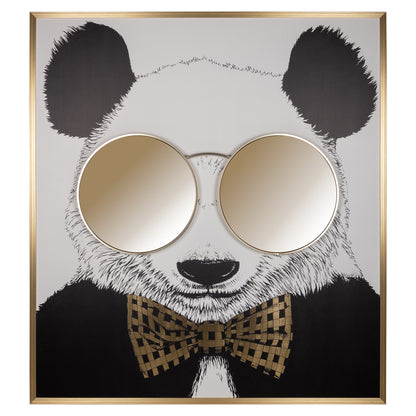 Richmond Interiors Wandkunst Panda black/gold Richmond Interiors