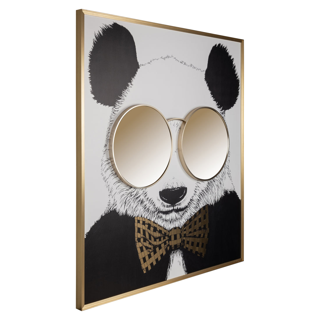 Richmond Interiors Wandkunst Panda black/gold Wandkunst Richmond Interiors