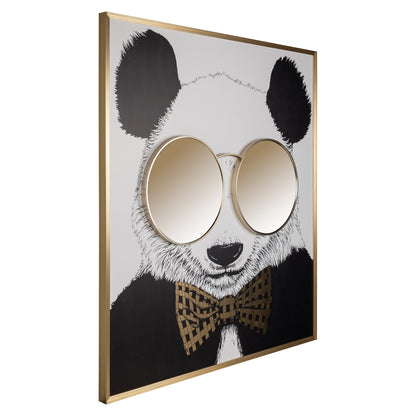 Richmond Interiors Wandkunst Panda black/gold Wandkunst Richmond Interiors