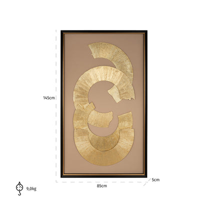 Richmond Interiors Wandkunst Eden black/gold Wandkunst Richmond Interiors