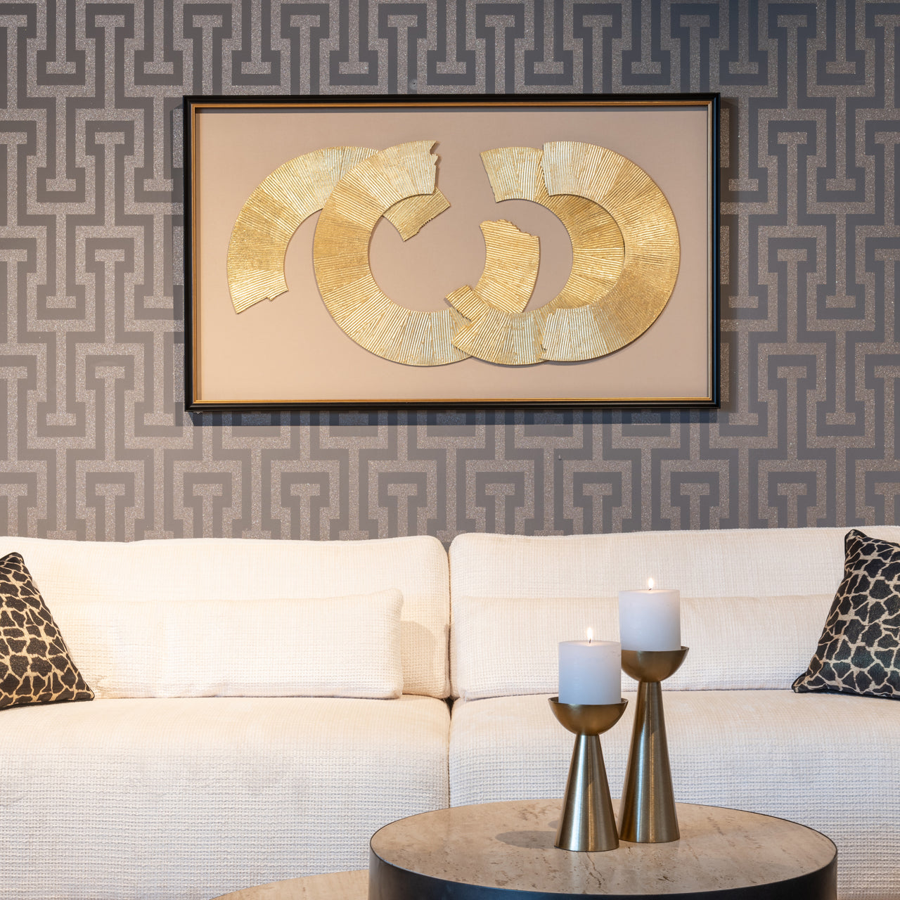 Richmond Interiors Wandkunst Eden black/gold Wandkunst Richmond Interiors