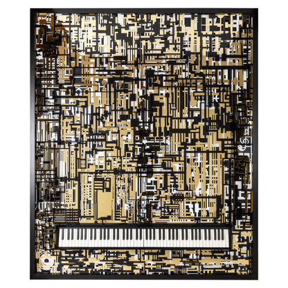 Richmond Interiors Wandkunst Wibi black/gold Wandkunst Richmond Interiors