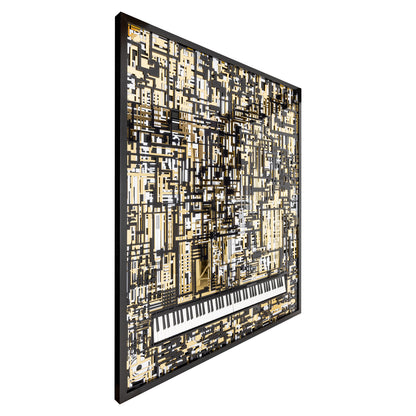 Richmond Interiors Wandkunst Wibi black/gold Wandkunst Richmond Interiors