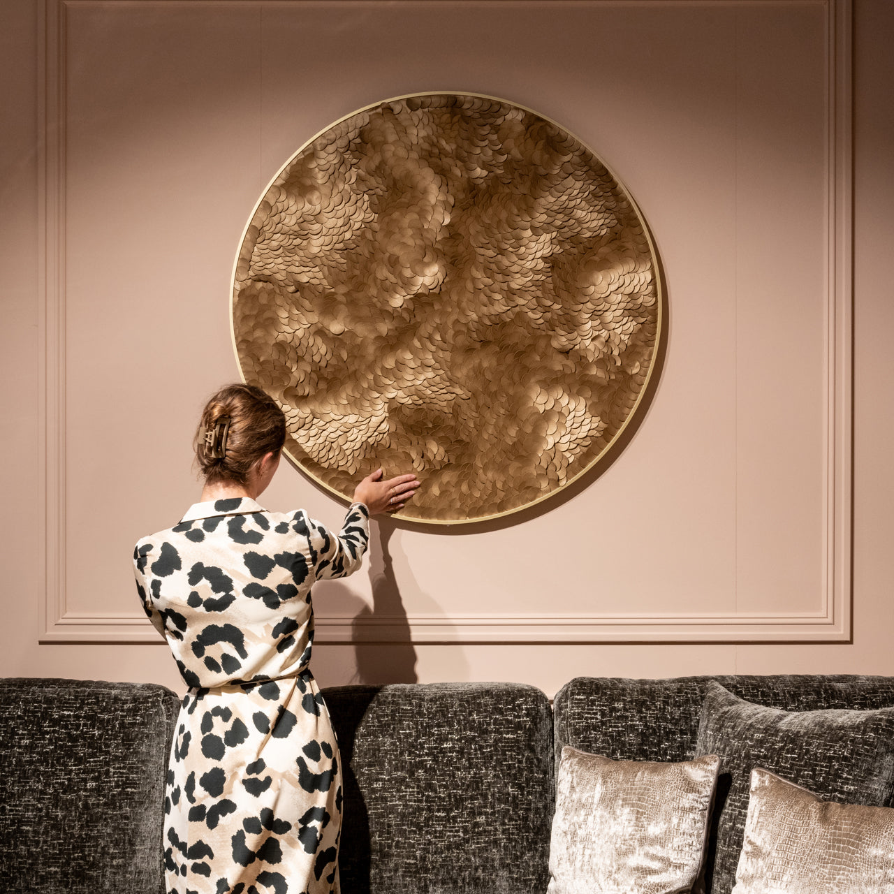 Richmond Interiors Wandkunst Bloom gold Wandkunst Richmond Interiors