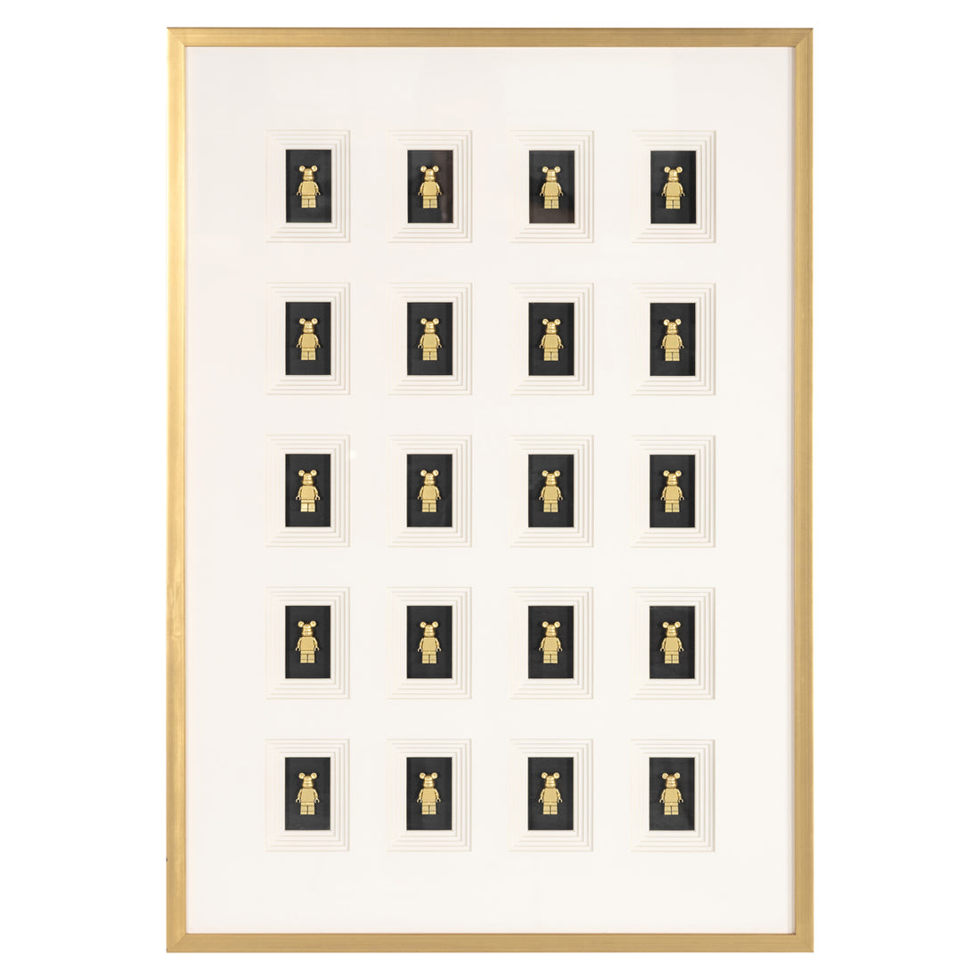 Richmond Interiors Wandkunst Bear black/gold Wandkunst Richmond Interiors