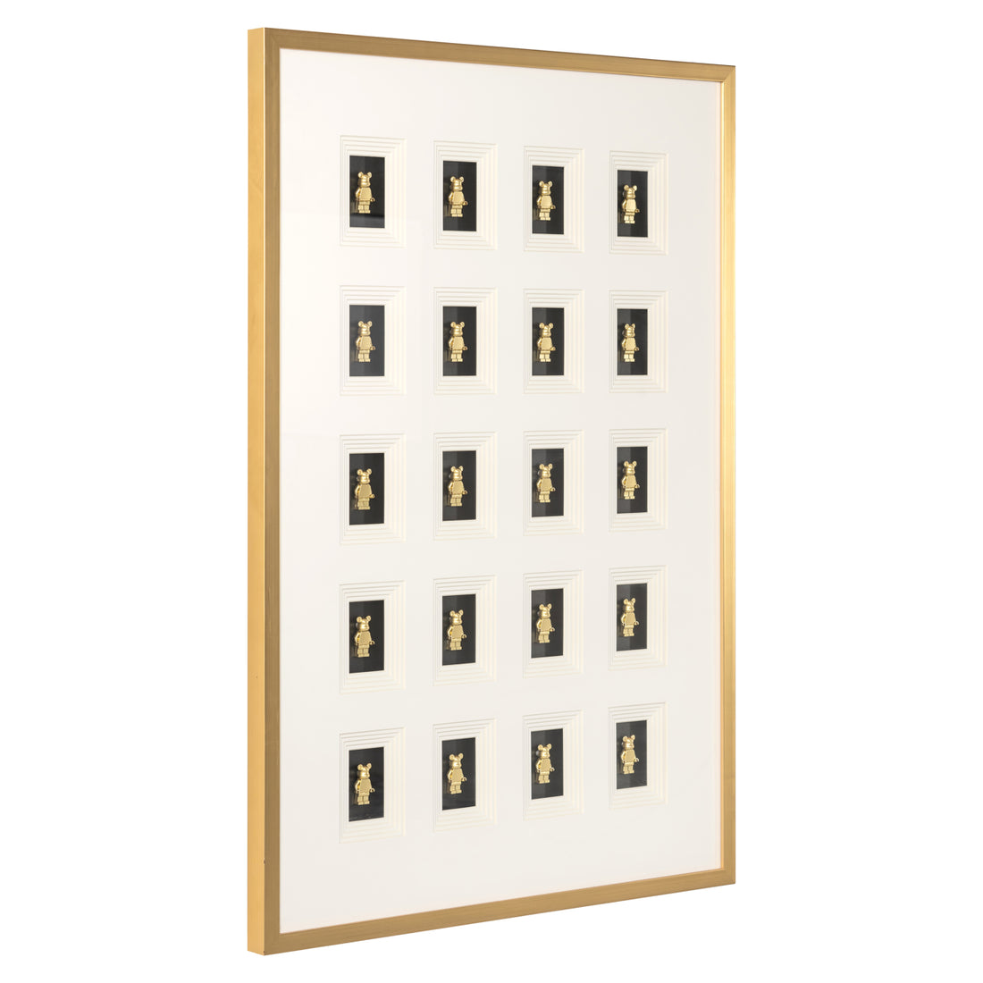 Richmond Interiors Wandkunst Bear black/gold Wandkunst Richmond Interiors