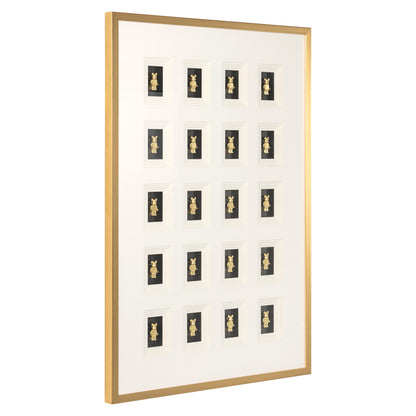 Richmond Interiors Wandkunst Bear black/gold Wandkunst Richmond Interiors