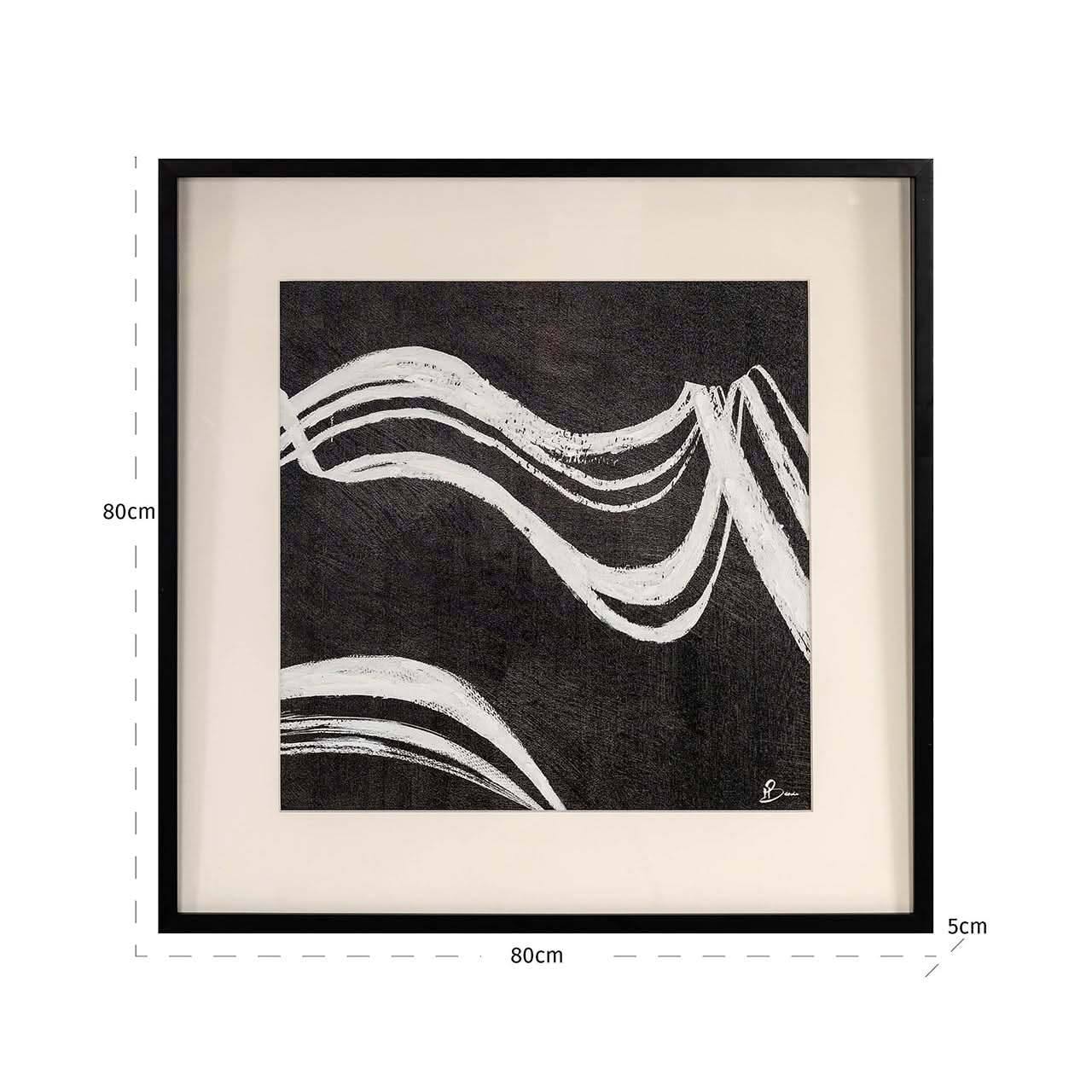 Richmond Interiors Wandbild Jozy (Black/White) Wandbild Richmond Interiors