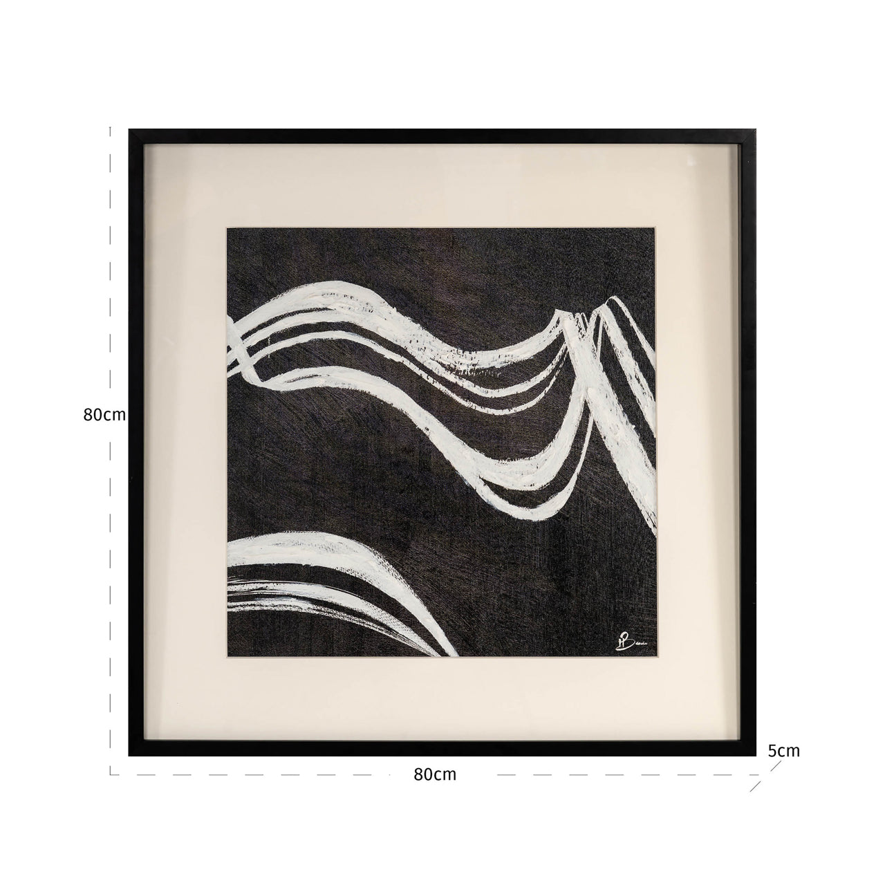 Richmond Interiors Wandkunst Jozy black/white Wandkunst Richmond Interiors