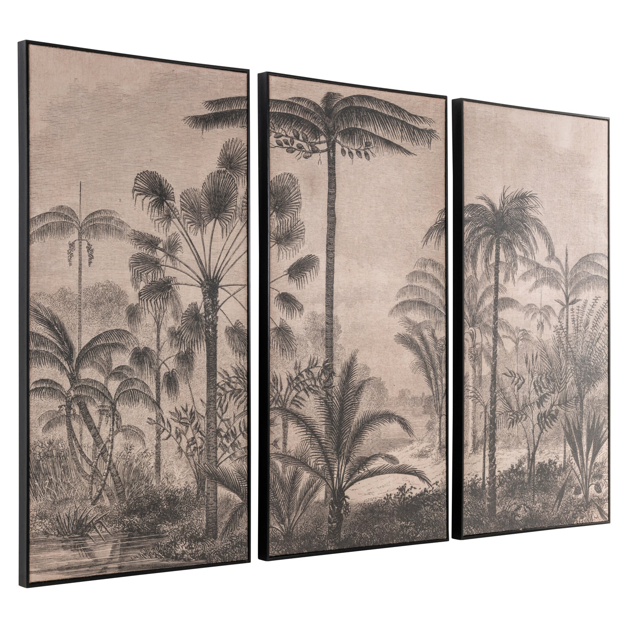 Richmond Interiors Wandkunst Rhapsody brown (Set of 3)