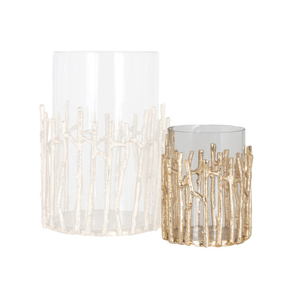 Richmond Interiors Windlicht Loretta gold small Windlicht Richmond Interiors