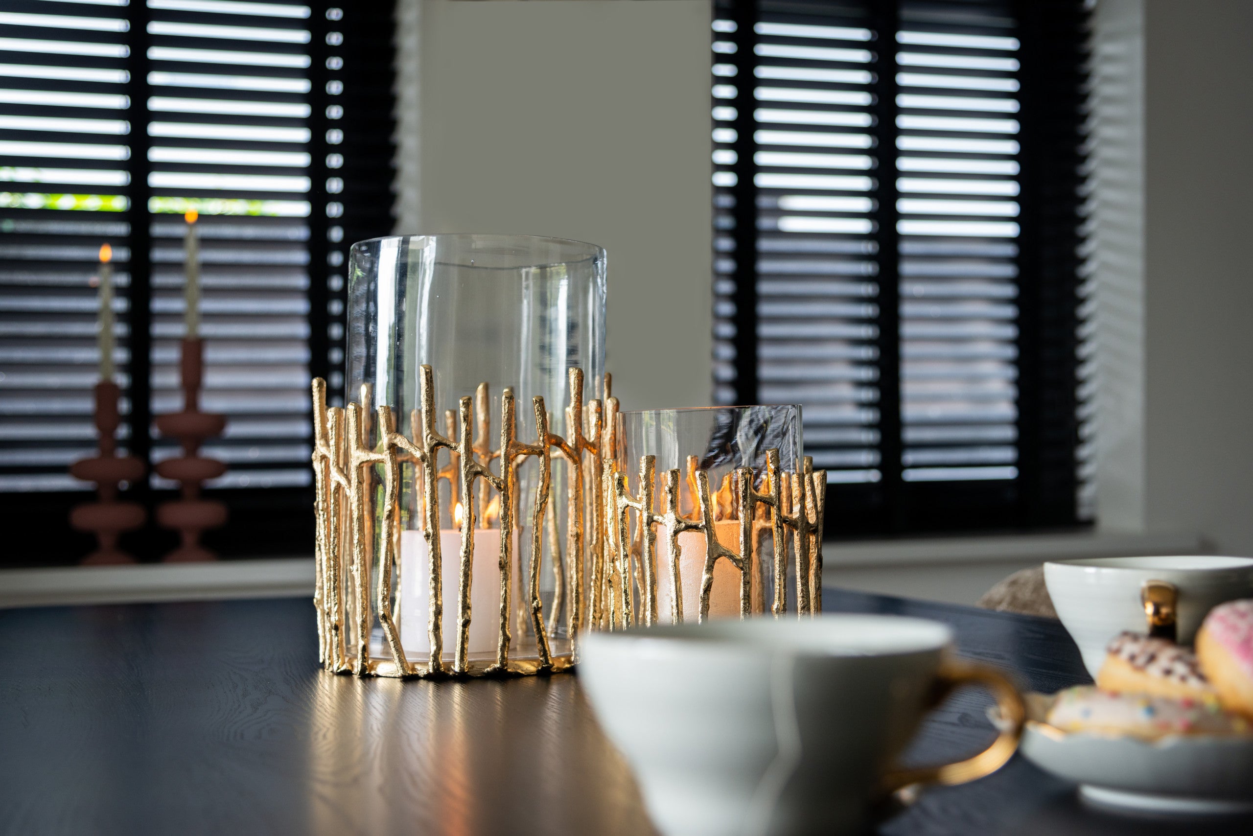 Richmond Interiors Windlicht Loretta gold small Windlicht Richmond Interiors