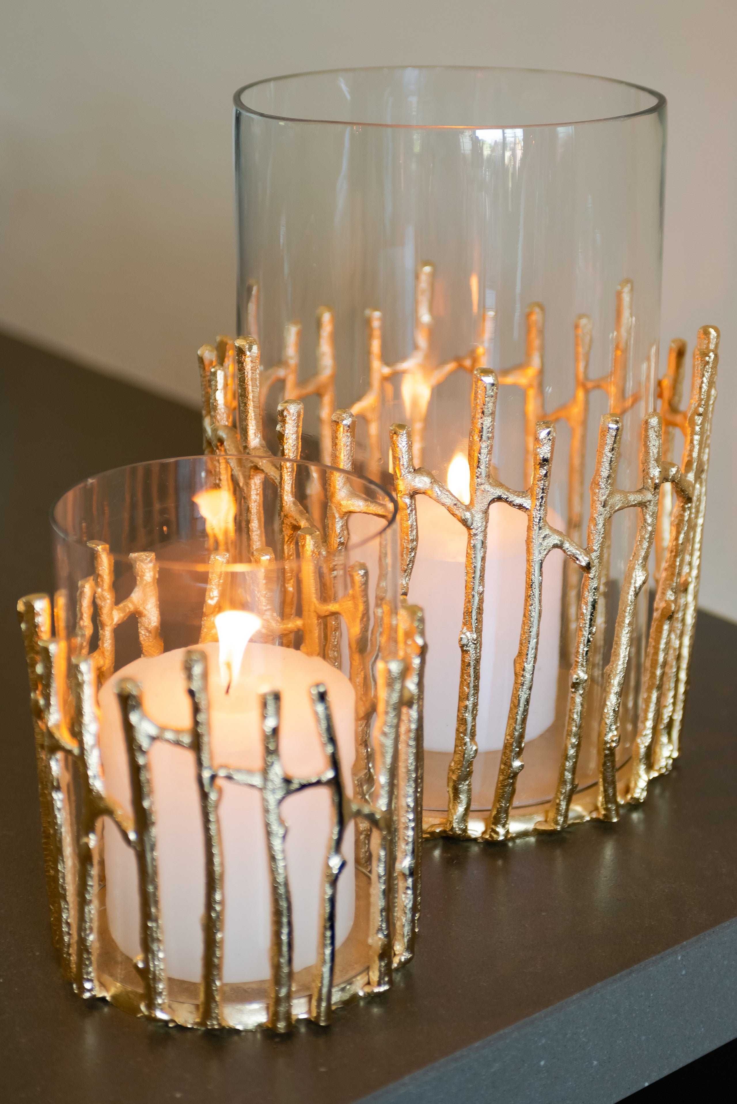 Richmond Interiors Windlicht Loretta gold small Windlicht Richmond Interiors