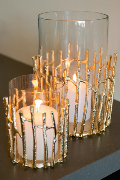 Richmond Interiors Windlicht Loretta gold small Windlicht Richmond Interiors