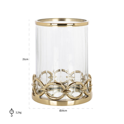 Richmond Interiors Windlicht Jayce gold Windlicht Richmond Interiors