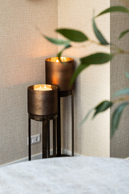 Richmond Interiors Windlicht Mione bronze small Windlicht Richmond Interiors