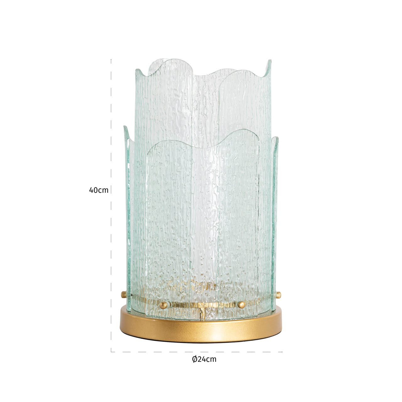 Richmond Interiors Windlicht Danila gold large Windlicht Richmond Interiors