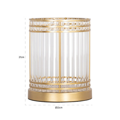 Richmond Interiors Windlicht Dyara gold small Windlicht Richmond Interiors