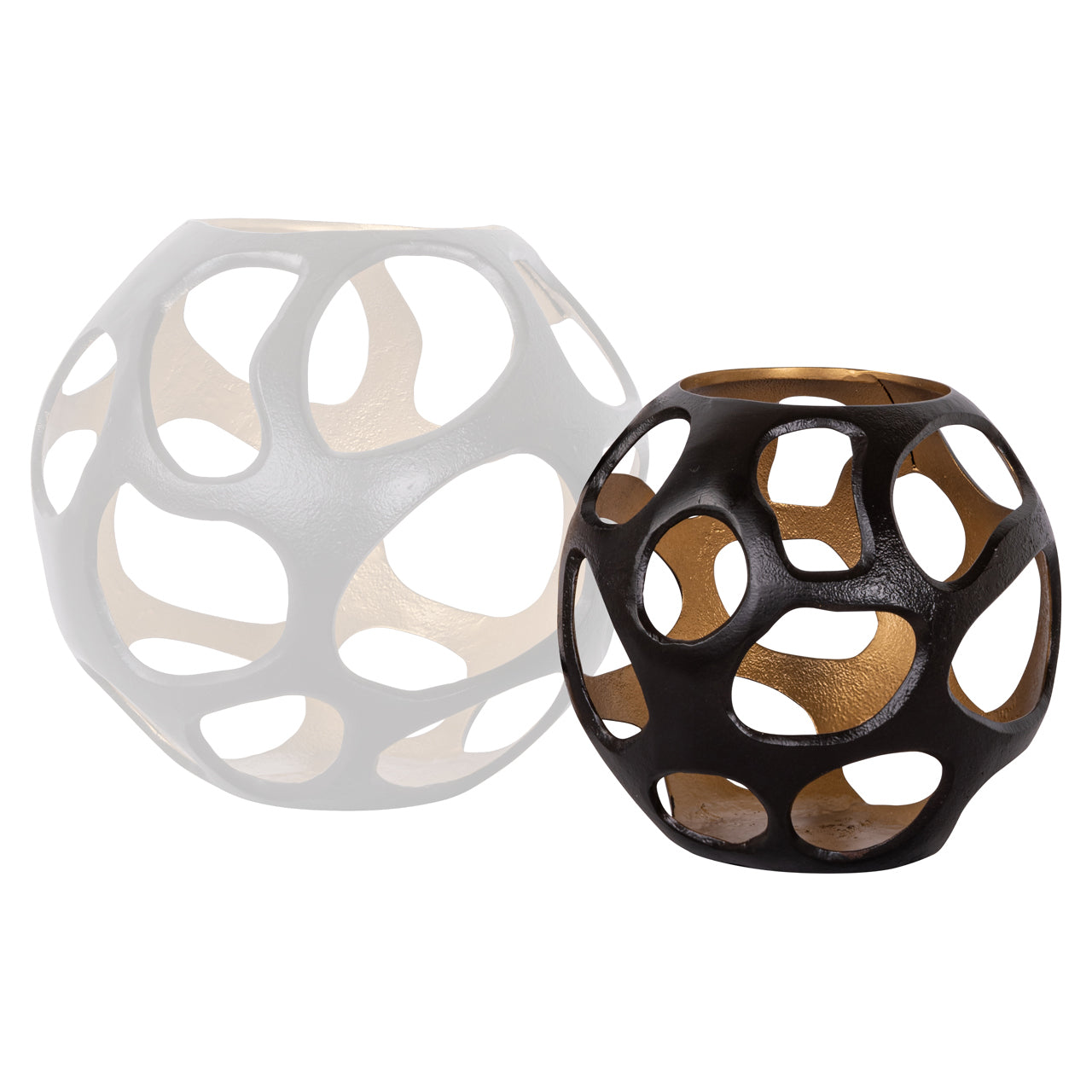 Richmond Interiors Windlicht Alysia brown small Windlicht Richmond Interiors