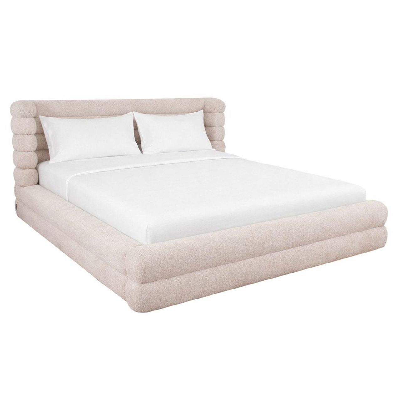 Richmond Interiors Bed Obidis naturel lineair 180x210 (matrasmaat (excl.)) met opbergruimte
