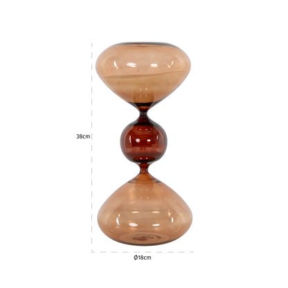 Richmond Interiors Dekoratives Objekt Elba brown hourglass large Richmond Interiors