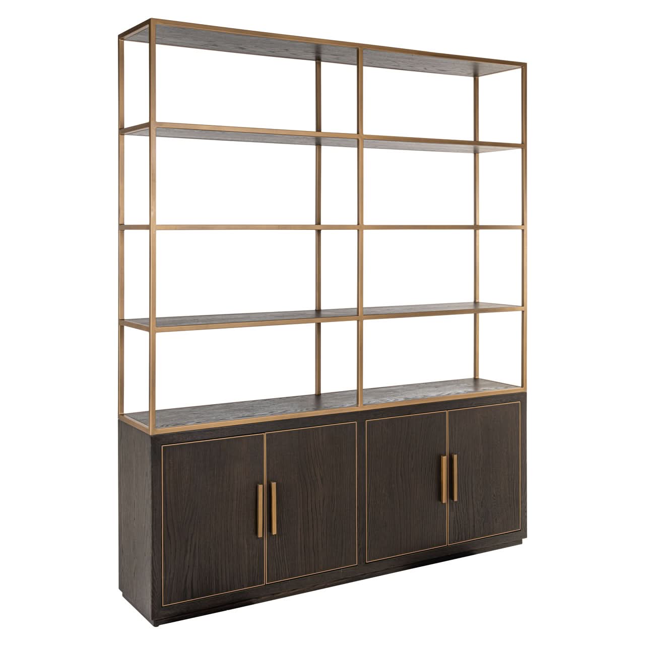Richmond Interiors – Offenes Regal Carter brown large 4-türig Offenes Regal Richmond Interiors