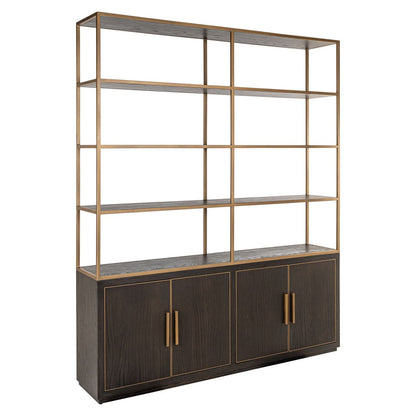 Richmond Interiors – Offenes Regal Carter brown large 4-türig Offenes Regal Richmond Interiors