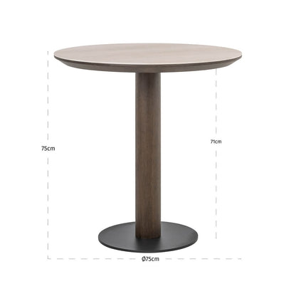 Richmond Interiors – Bistrotisch Ritz Brown Ø75 Bartisch Richmond Interiors