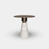 The Grand Collection SHANE Beistelltisch – Weißer Carrara-Marmor und Bronze Beistelltisch rund The Grand Collection
