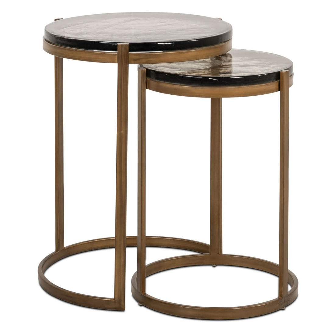 Richmond Interiors – Beistelltisch Cleo gold (Set of 2) 2er-Set Beistelltische Richmond Interiors