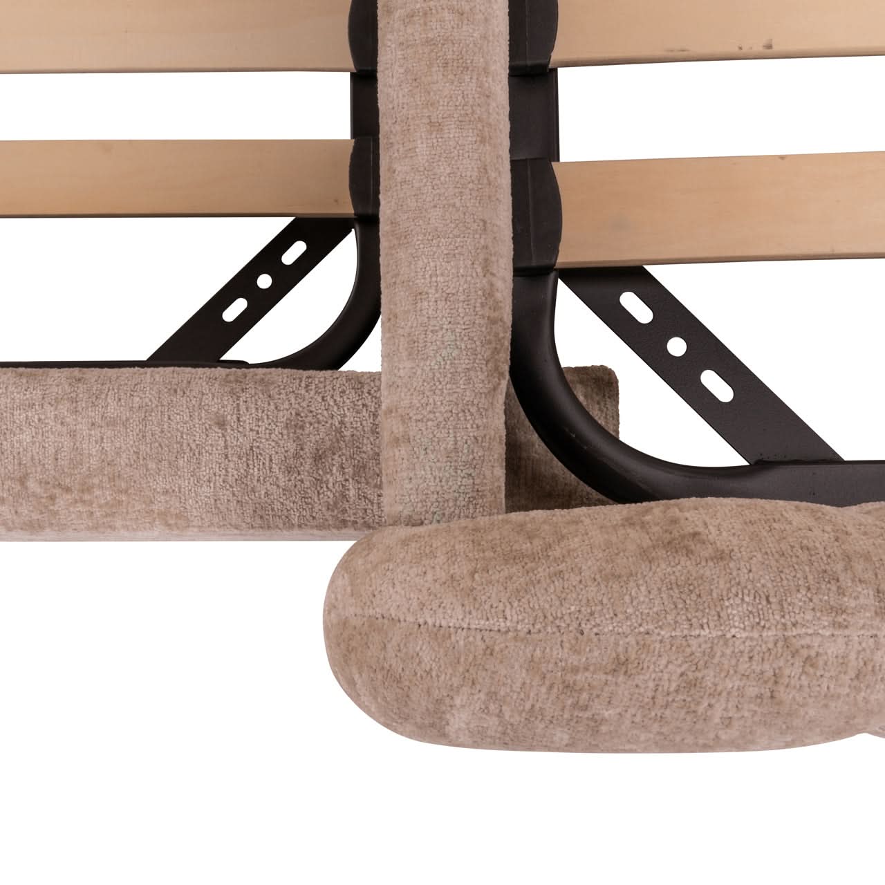 Richmond Interiors Bett Pixie Clay Chenille – 120 × 200 cm mit Ausziehbett Polsterbett Richmond Interiors