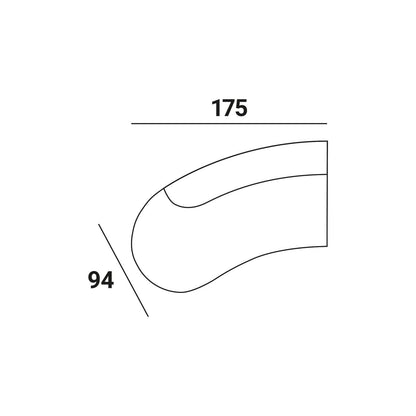 Richmond Interiors Sofa Albina – Ottomane links, individuell konfigurierbar Modul-Sofa Richmond Interiors