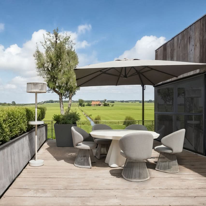 Richmond Interiors – Outdoor Stehleuchte Lunar Light Beige Outdoor Stehlampen Richmond Interiors