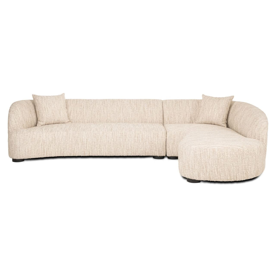Richmond Interiors – Sofa Pandora beige Angora Lounge rechts Ecksofa Richmond Interiors