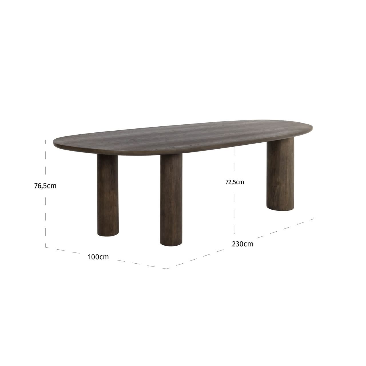 Richmond Interiors – Esstisch Ellington brown 230 Esstisch oval Richmond Interiors