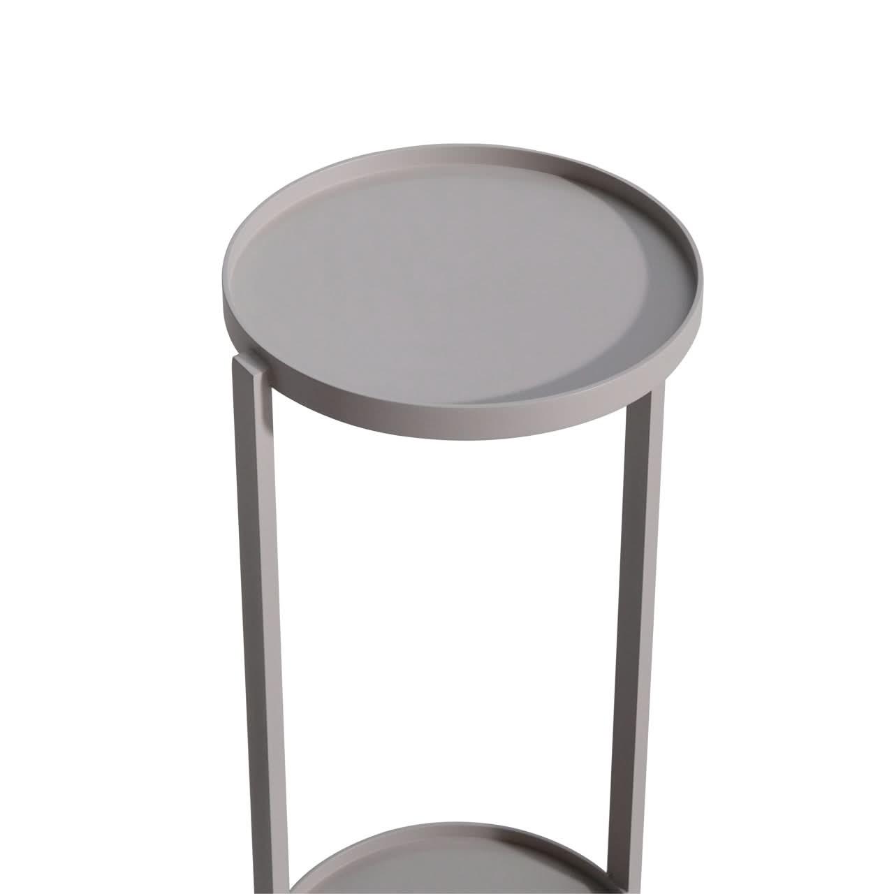 Richmond Interiors – Outdoor Beistelltisch Reed light beige Outdoor Bestelltisch rund Richmond Interiors