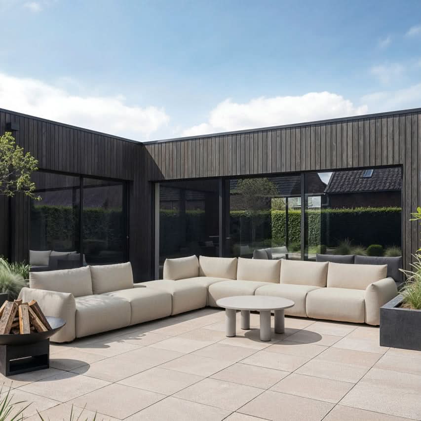 Richmond Interiors – Outdoor Sofa Dawson Beige Alpine (Zusatzmodul) Outdoor Sofa Richmond Interiors