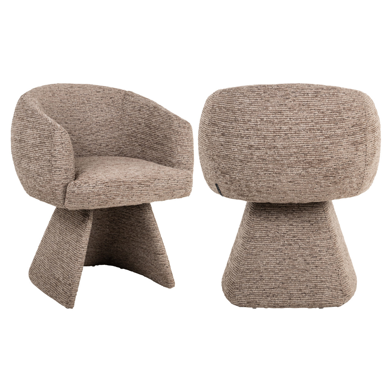 Richmond Interiors - Esszimmerstuhl Quiriro mocca linear drehbar Esszimmerstuhl Richmond Interiors