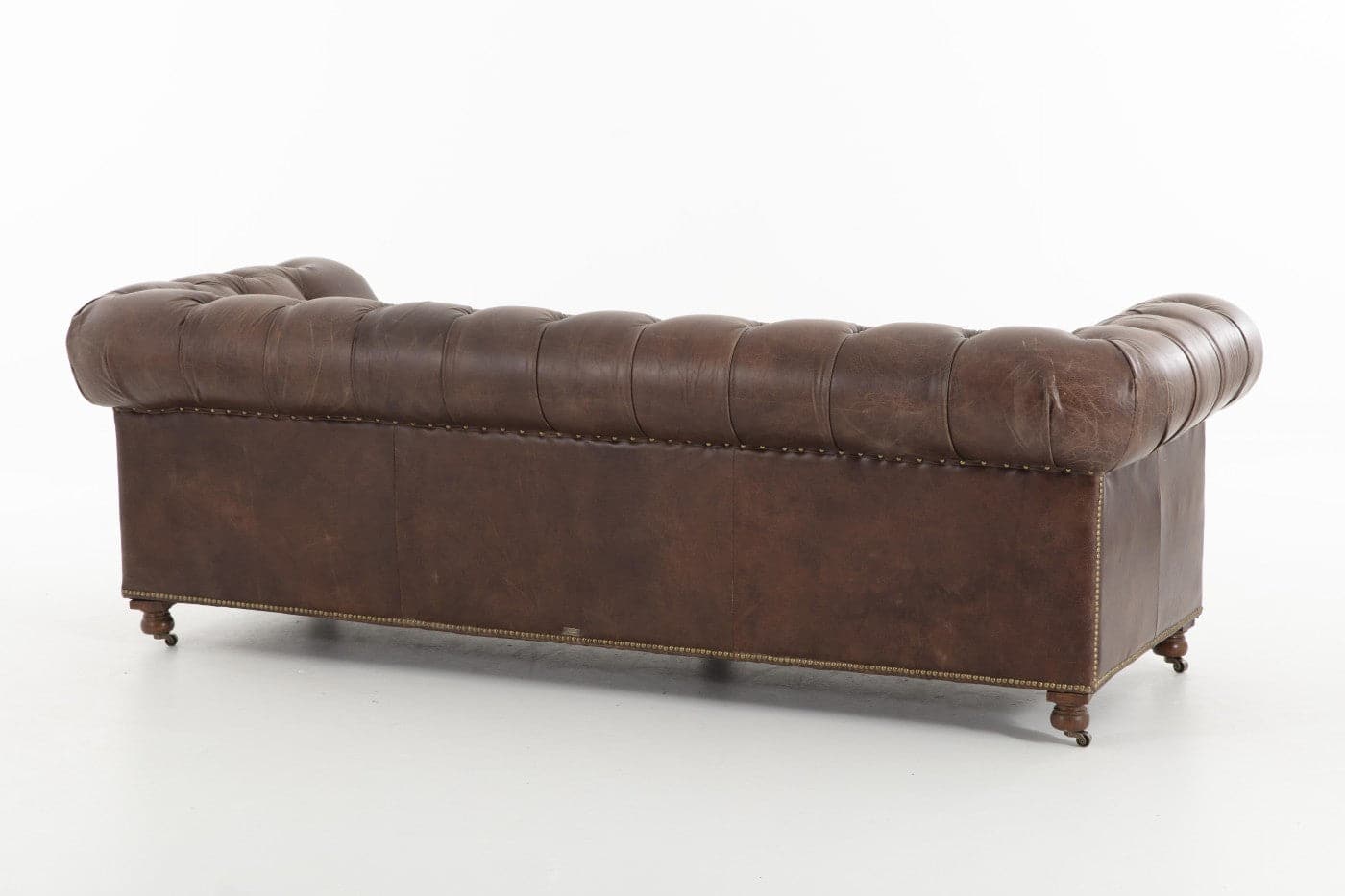 Flamant - EDINBURGH, Sofa, Chesterfield, leder, dunkelbraun, 3-Sitzer 3-Sitzer Sofa Flamant