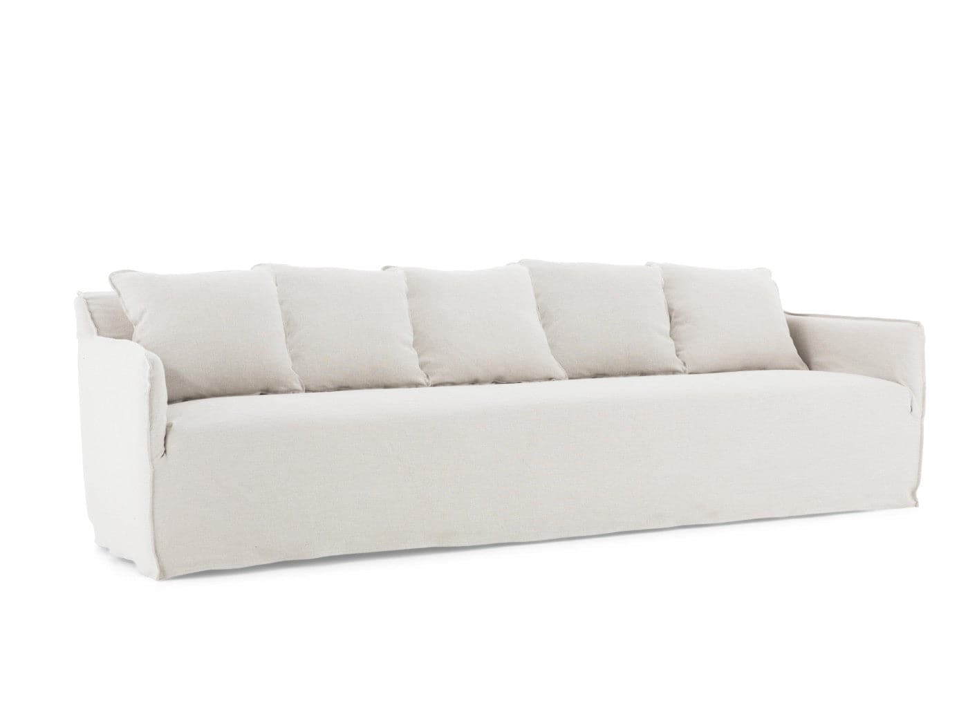 Flamant - SANDRINE Sofa, 300cm, 5 Kissen 5-Sitzer Sofa Flamant