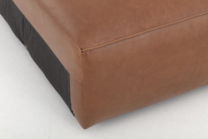 Flamant - BAILEY, Ecksofa, Leder, Cognac braun, Zwischenstück Ecksofa Flamant