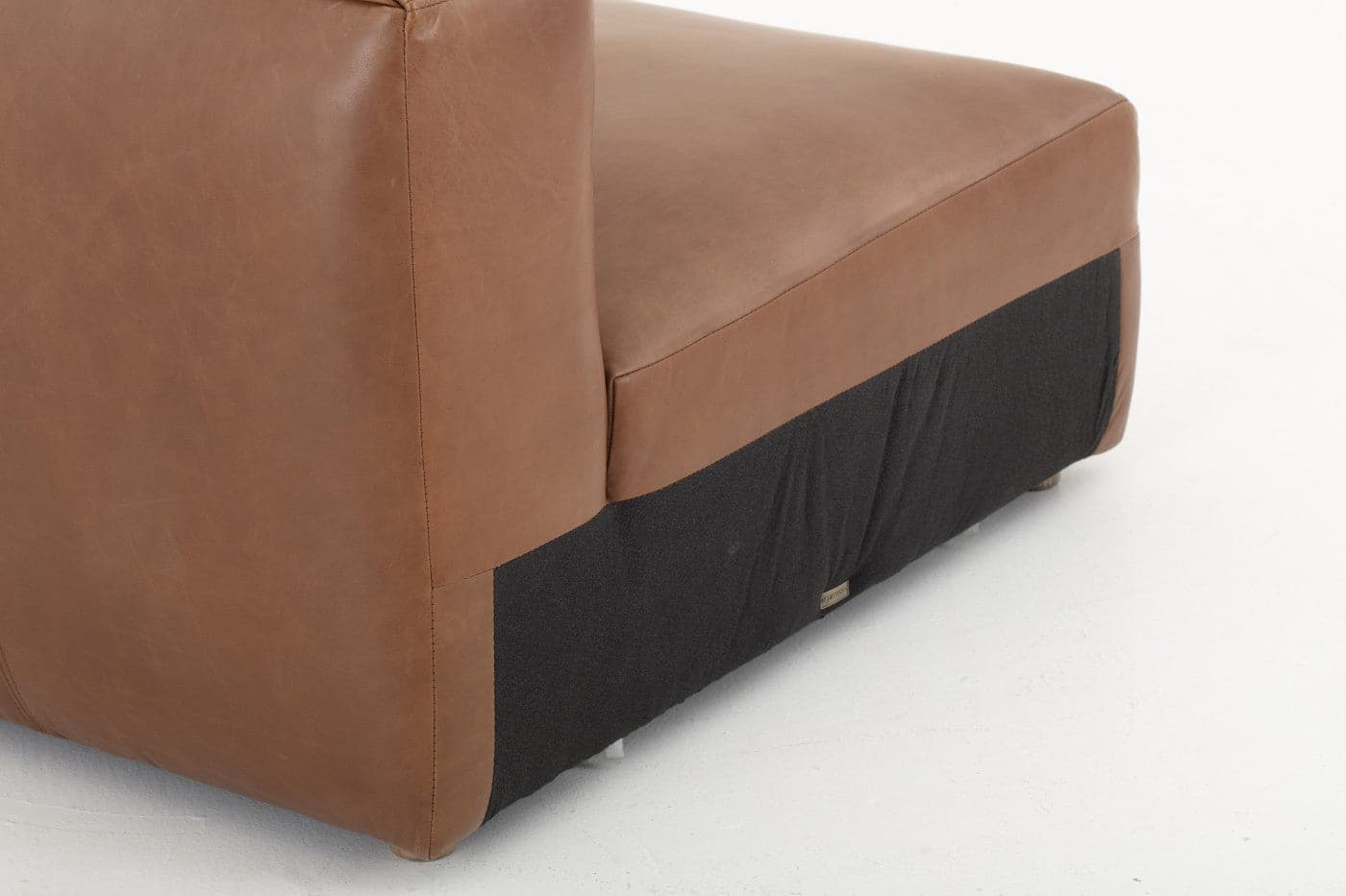 Flamant - BAILEY, Ecksofa, Leder, Cognac braun, Zwischenstück Ecksofa Flamant