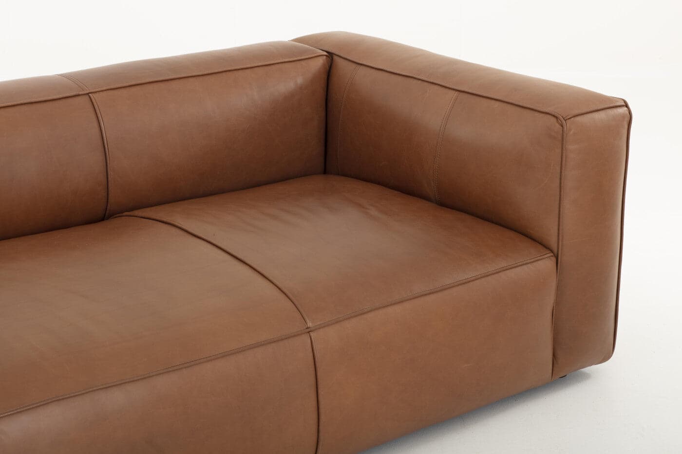 Flamant - BAILEY, Sofa, Leder, Cognac braun, 3-Sitzer 3-Sitzer Sofa Flamant