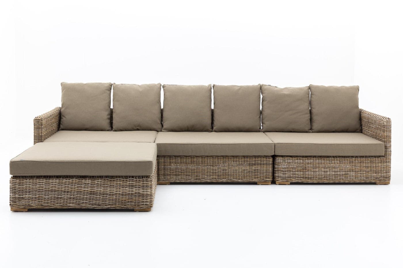 Flamant - HILLS, Gartensofa, mit Kissen + Hocker Outdoor Sofa 3-Sitzer Flamant