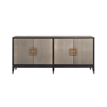 Richmond Interiors Anrichte Bloomville 4-Türen (Gold) Sideboard Richmond Interiors