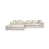 The Grand Collection MASSIMO Sofa P2 – White Beige Ecksofa The Grand Collection