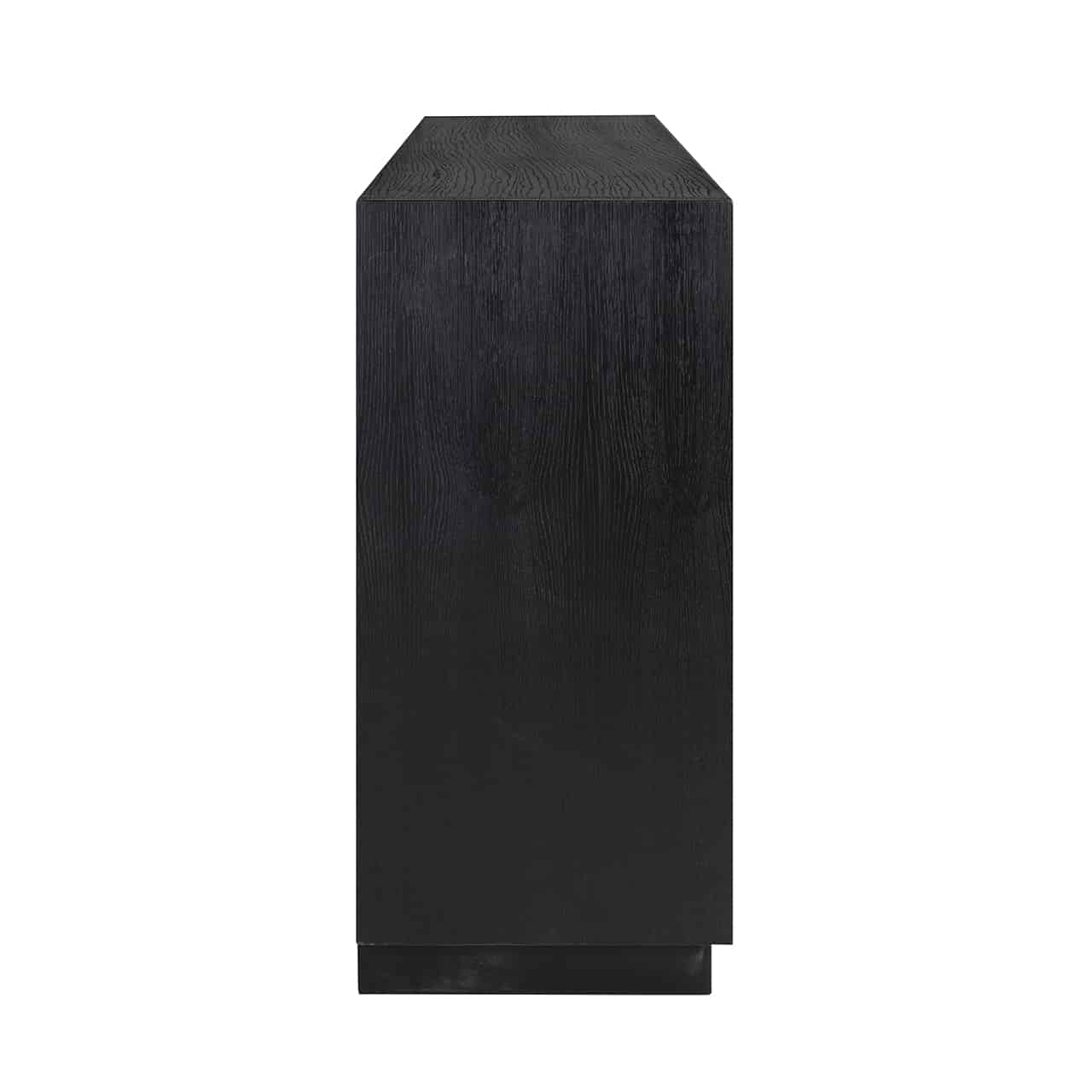 Richmond Interiors Sideboard Oakura 4-türig schwarz Sideboard Richmond Interiors